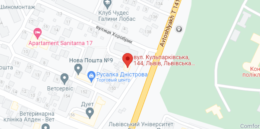 м.Львів, вул.Кульпарківська, 144
